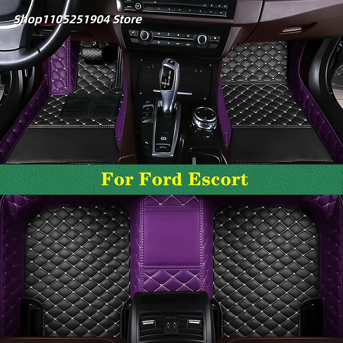 Auto Carpets Car Floor Mats For Ford Escort 2015 2016 2017 2018 2019 2020 Car Mat Interior 
