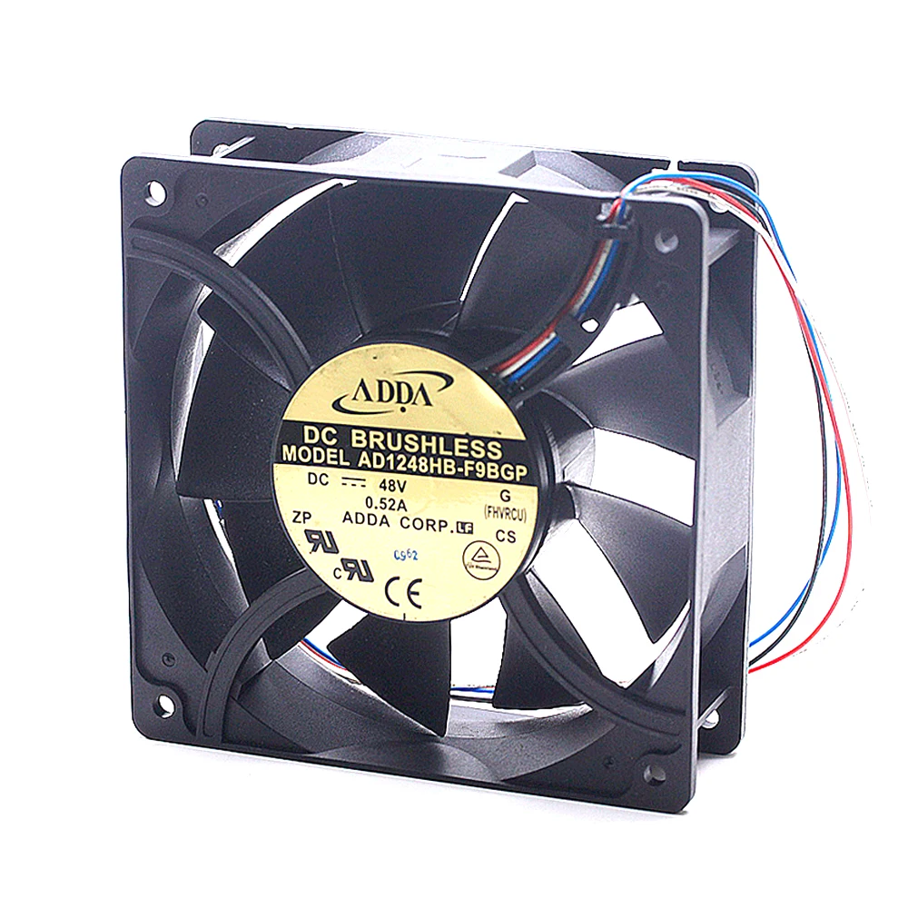 

New ADDA AD1248HB-F9BGP DC 48V 0.52A 12CM 12038 120mm 120X120X38mm Industrial Axial Cooling Fan