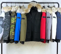 Classic casual down jacket Men's Winter warm coat Famous designer designed Luxury brand high-quality hooded Warm clothing