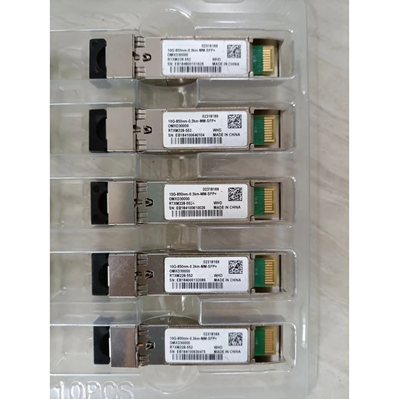 

used for Huawei OMXD30000 (02318169) 10GBASE-SR 850nm 300m SFP+ Transceiver