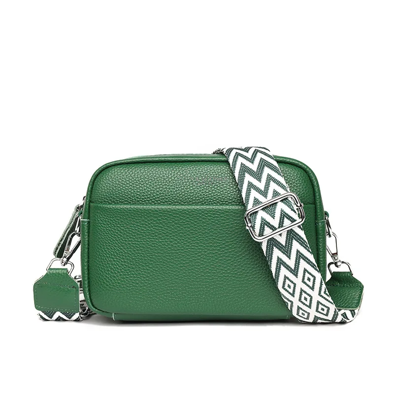 100% Genuine Leather Women Crossbody Bag Shoulder Bag Solid Color Coin Purse Luxury Shopping phone Bag Zipper Handbag for women