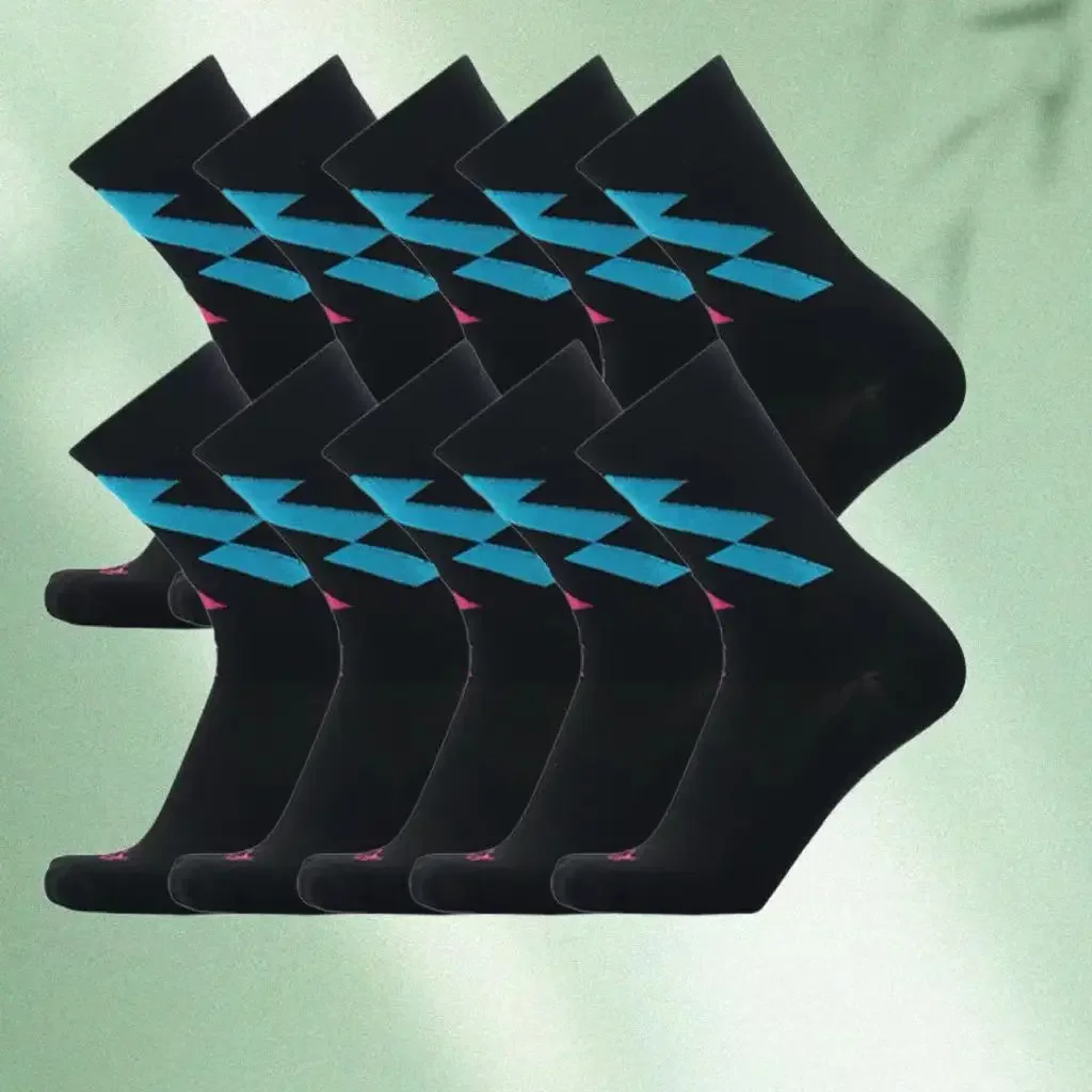 

Носки для велоспорта Aero Pure Color, 5 пар/компл., силиконовые, спортивные, нескользящие, профессиональные, для гонок, летние, охлаждающие, Calcetines Ciclismo