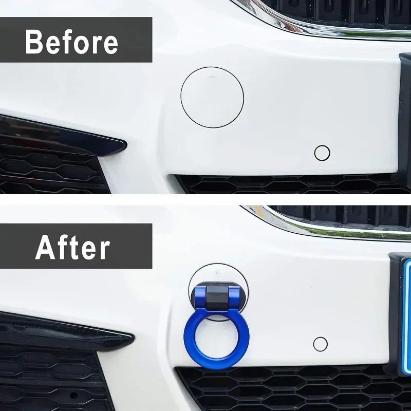 Simulation Racing Bumper Trailer Hook Tow Hook Sticker Universal Car Styling Sticker Tralier Tow Hook Kit