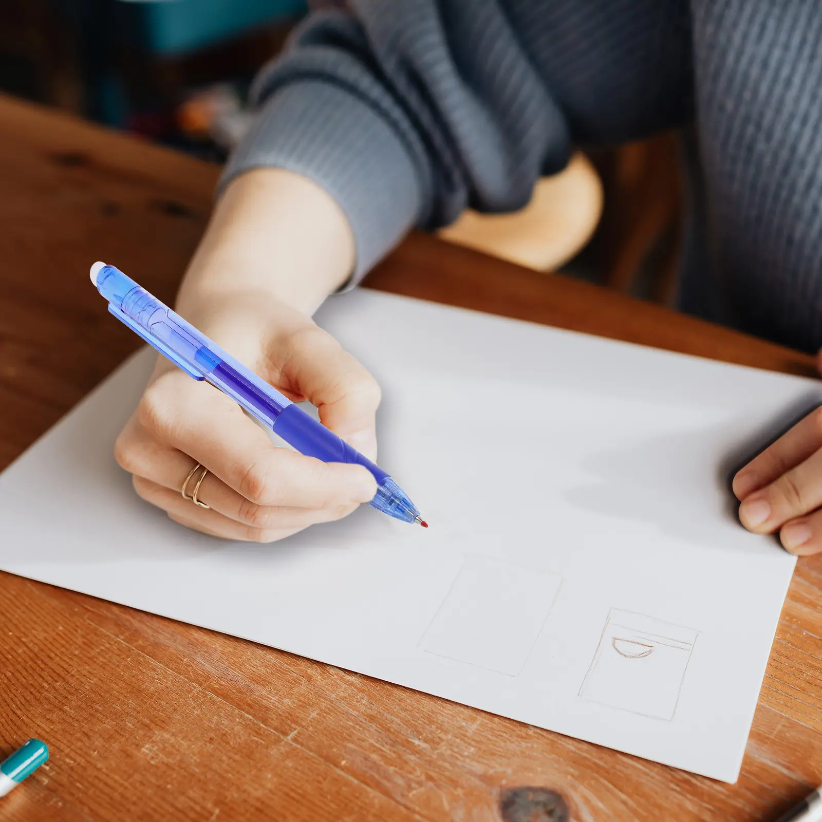 

10Pcs Ink Erasable Pens Creative Design Quick Dry Non Smudge Writing Tools for School Office Students Note Taking