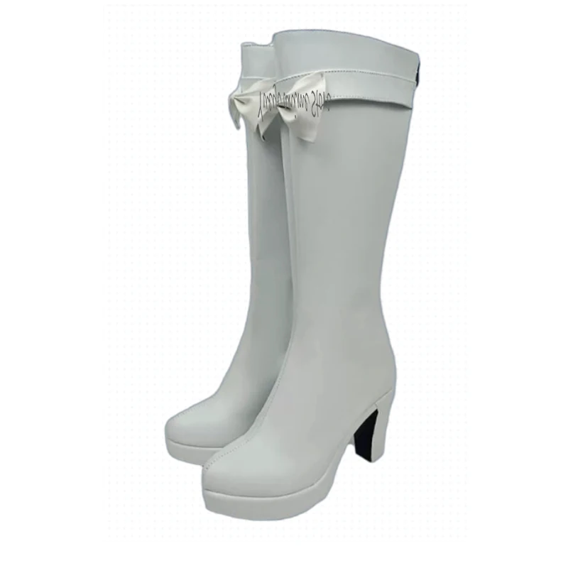 customized-Todo Yurika Hoshimiya Ichigo Cosplay Boots Starlight Academy White School Uniform Boots