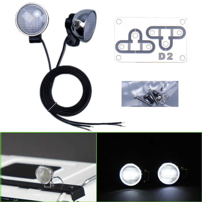 

1:14 масштаб 2 шт. светодиодный прожектор на крышу 5 В для радиоуправляемого грузовика Tamiya SCANIA 770S R620 Volvo BENZ TGS MAN Car