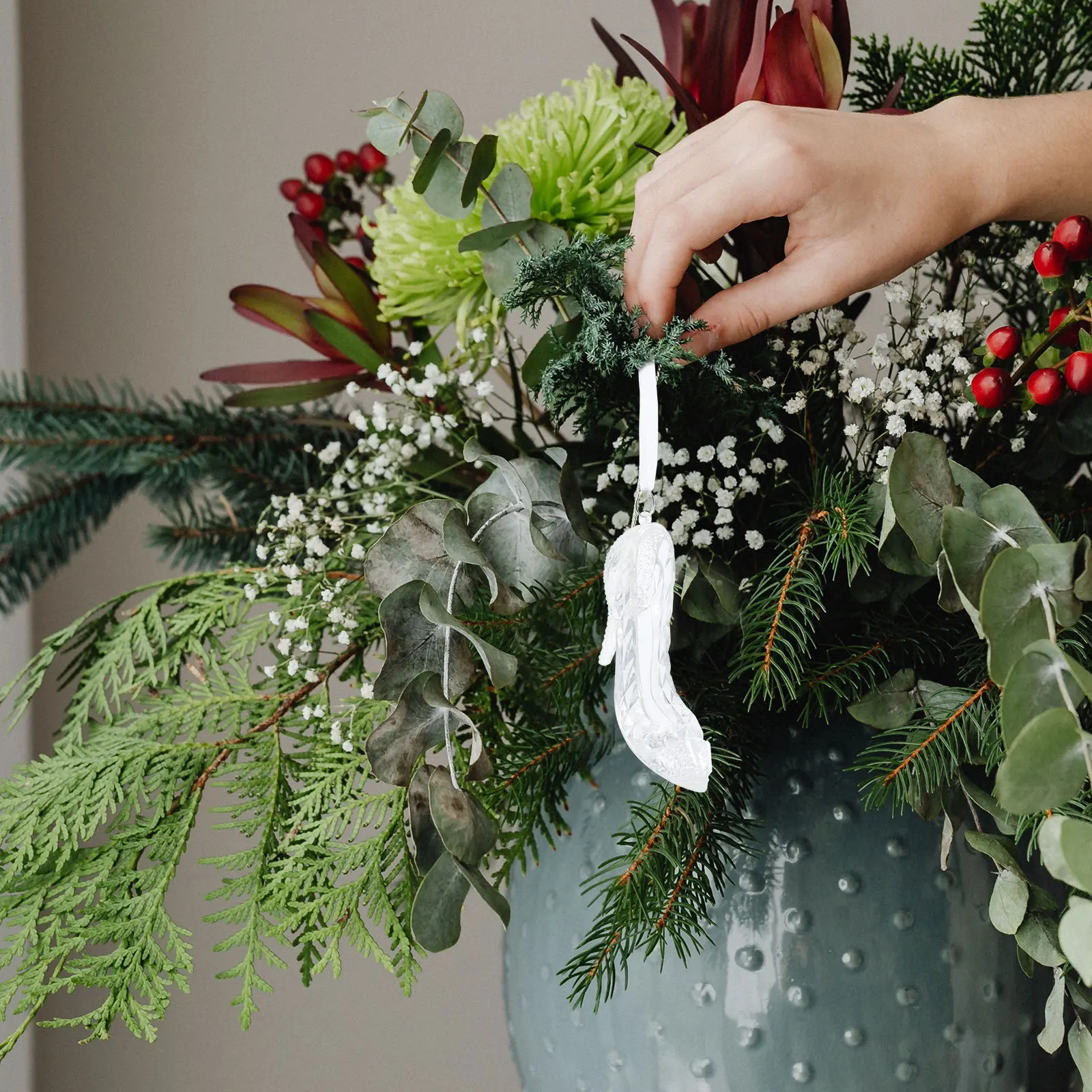 

Christmas Decoration Decorate Tree Hanging Decorations High Heels Shoe Ornaments