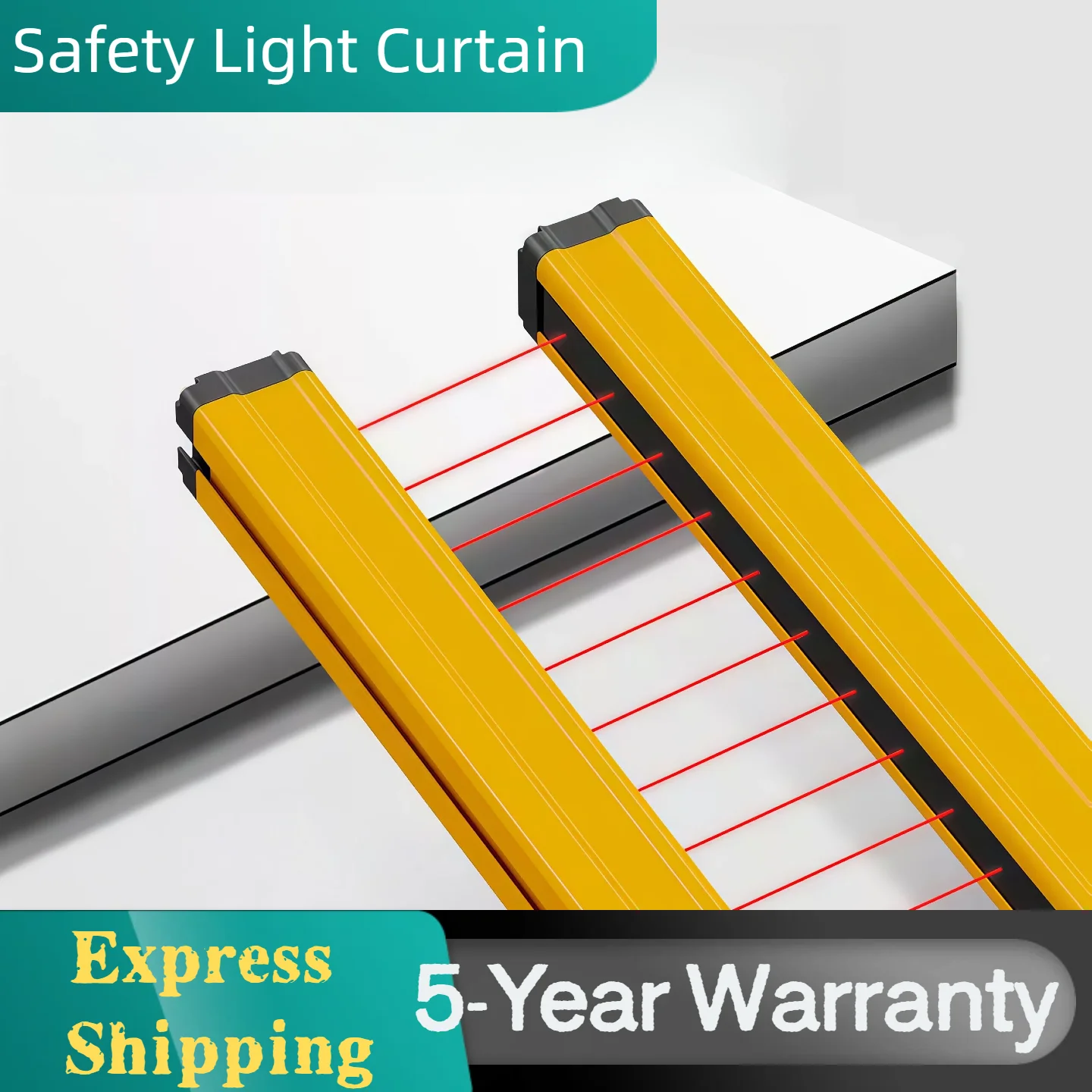 Safety Grating 4/6/8/10/12/14/16/26 Beams 20mm/40mm Resolution Safety Light Curtain Sensor Switch Security Protection Device