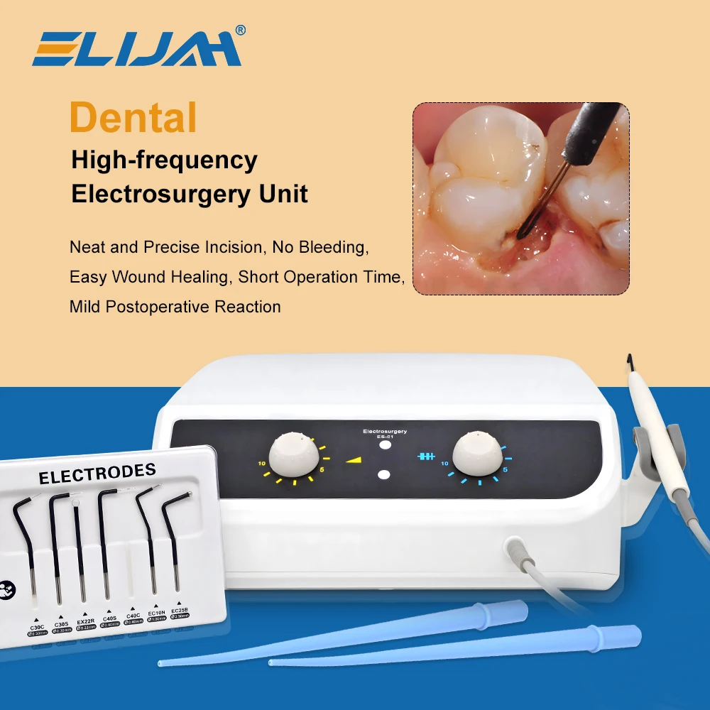 

ELIJAH Dental High Frequency Electrosurgery Unit 30W Oral Electrosurgical Device Implant Use Electric Scalpel Cutting Knife