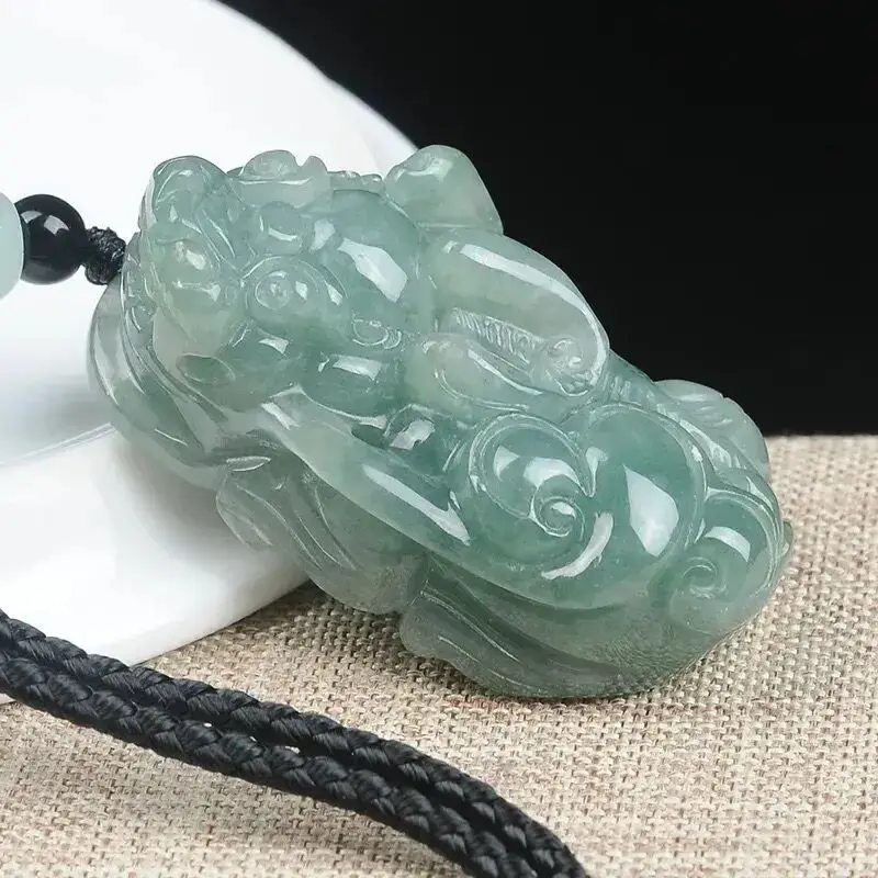 Natürliche Myanmar Jade Overlord Pi Xiu Anhänger Herren und Damen Schmuck Anhänger Halskette Jade Anhänger Verarbeitung Geschenke