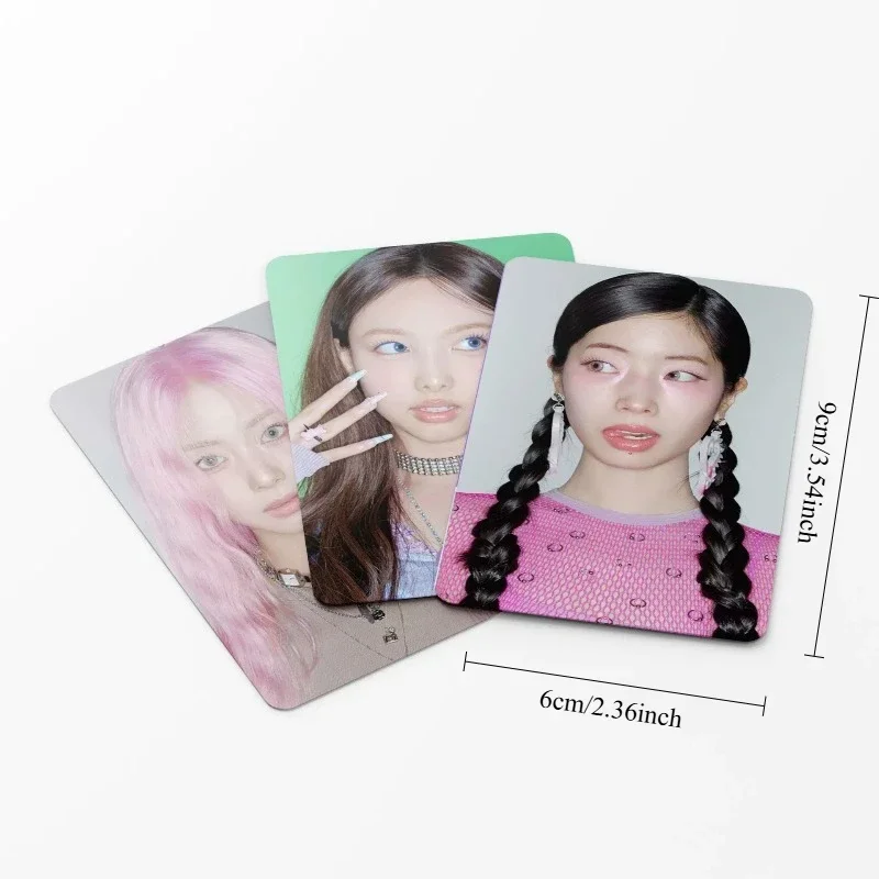 Pop 55PCS TWICES Holographic Laser Glitter Lomo Cards HD Shiny Mini Collectible Photo Cards Anime Idol Fan Collection Decor Gift - view 6