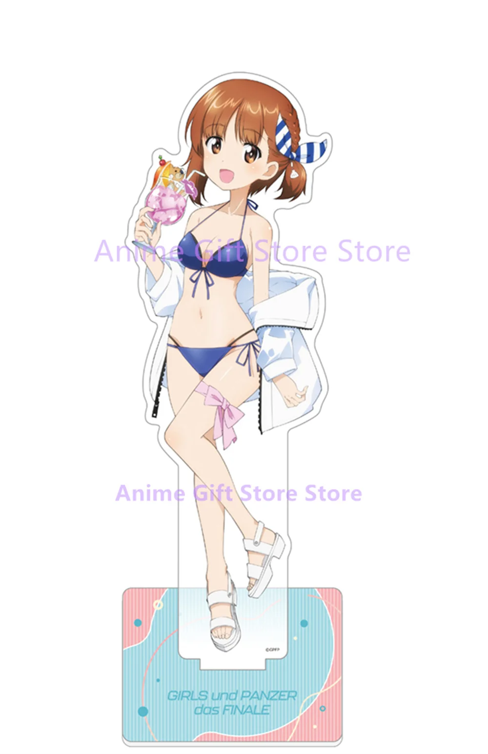 أنيمي الفتيات وبانزر قوس الاكريليك نموذج الصيف نمط سلسلة سطح المكتب زخرفة جمع الهدايا