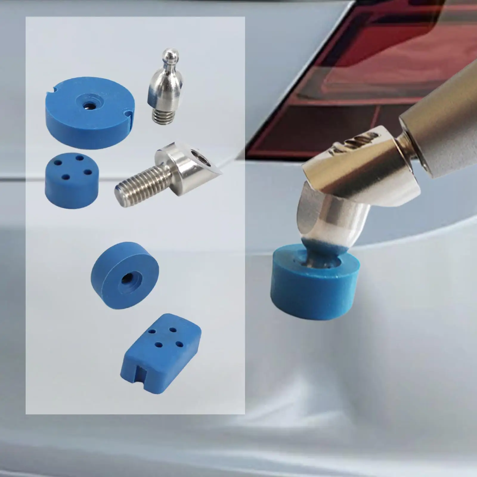 

4Pcs Paintless Dent Removal Tool Car Dent Remover Kit Practical Lightweight Body