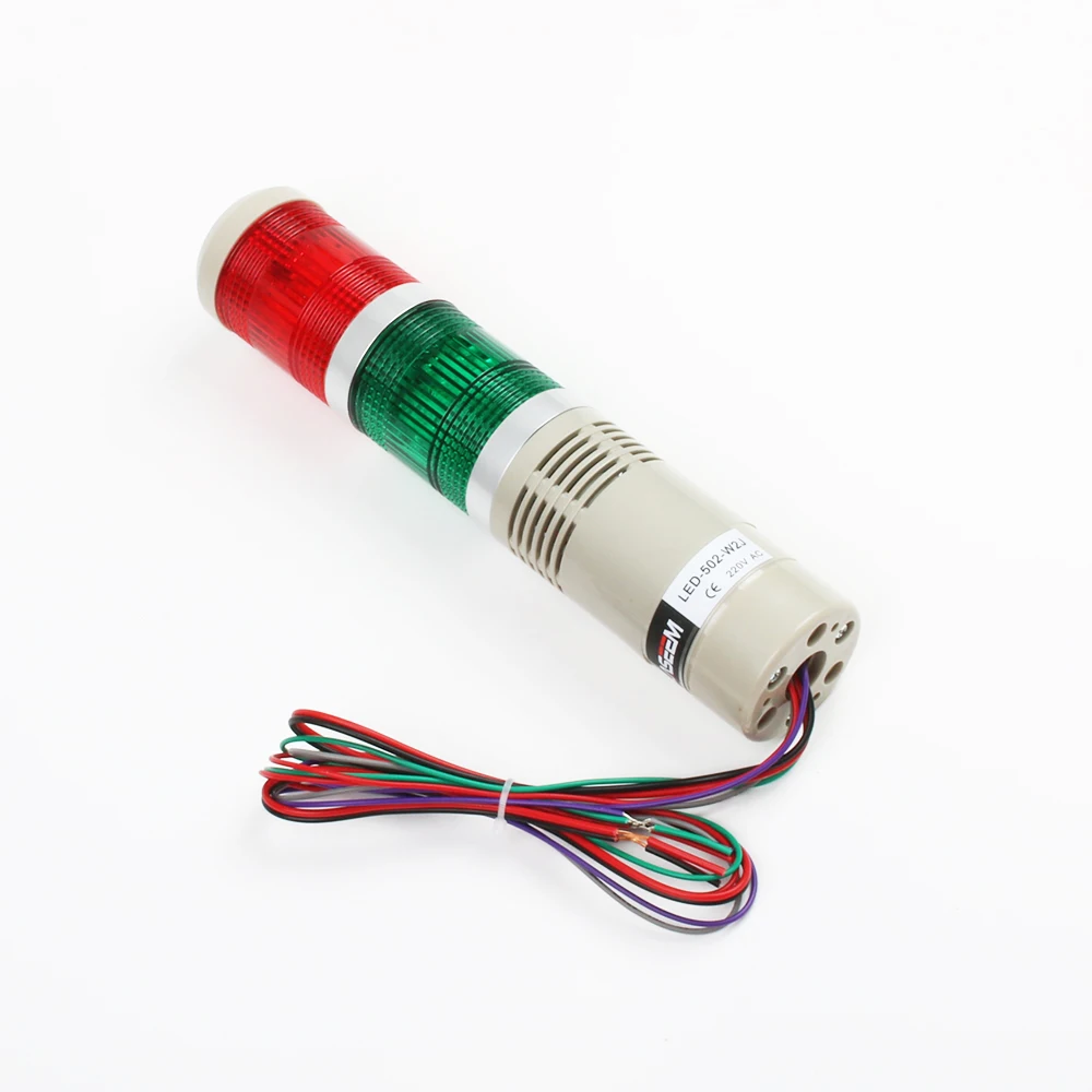 12V 24V 110V 220V ความปลอดภัย STACK โคมไฟสีแดงสีเขียว LED อุตสาหกรรม Tower ไฟสัญญาณ LTA-505 สีแดงสีเขียวไฟแสดงสถานะแสงคงที่