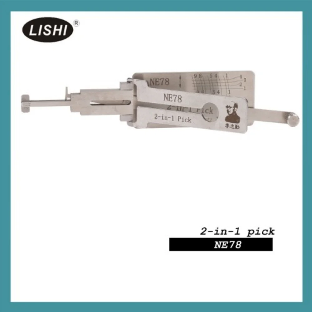 

LISHI NE78 2-в-1 инструмент для вскрытия замков и декодирования для Peugeot, бесплатная доставка