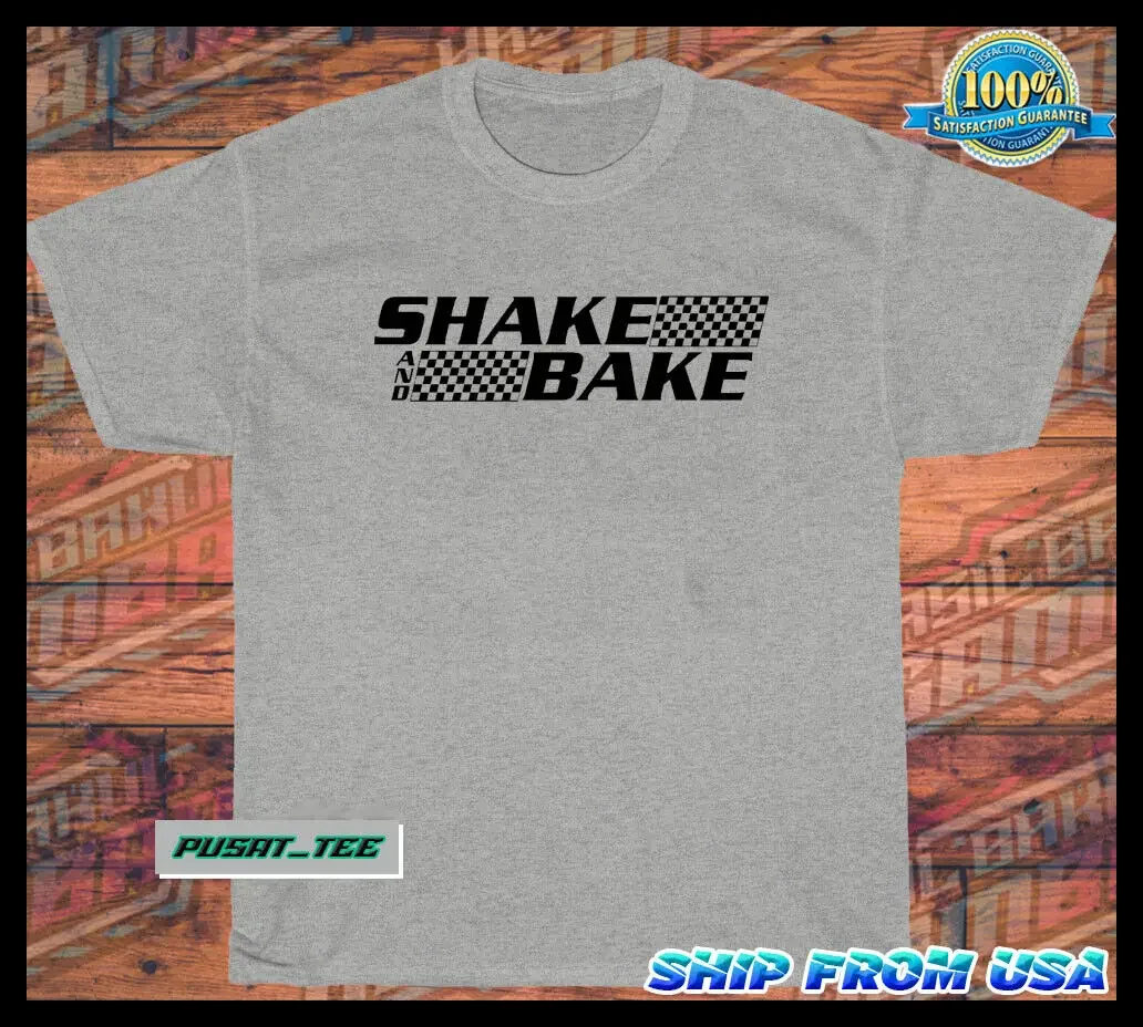 NEW Shake And Bake Talladega Nights American Funny Logo Men's T-Shirt Size S-5XL