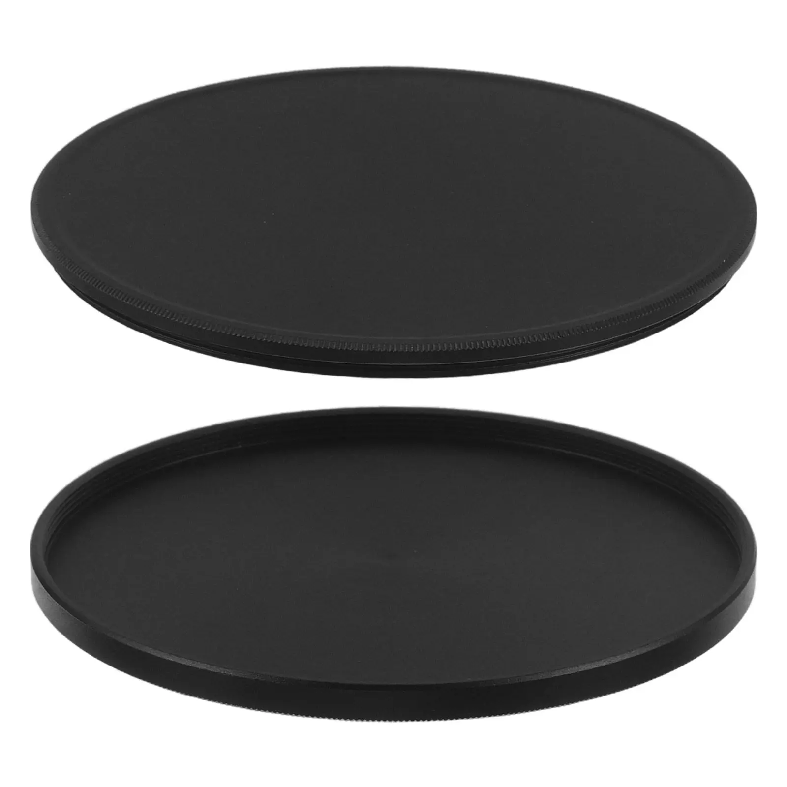 1 paire de capuchons de protection pour filtre d'appareil photo, 82 mm, en alliage d'aluminium, anti-poussière, transparents, portables, pour protection et rangement des filtres d'objectif