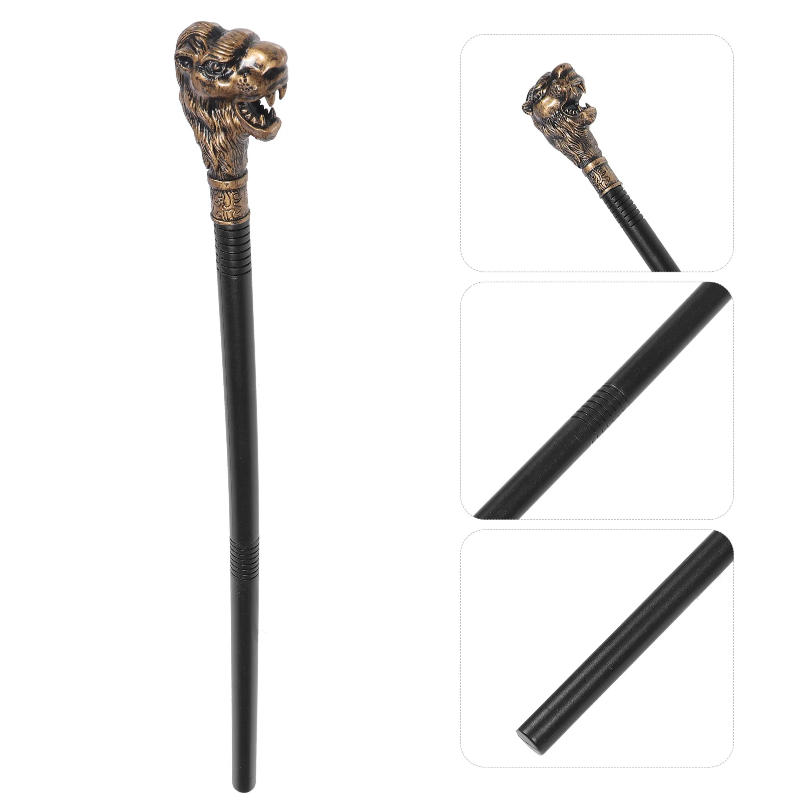 

Lion Head Cane Prop Halloween Wand For Cosplay Party Festival Performance Accessory Decorative Walking Stick
