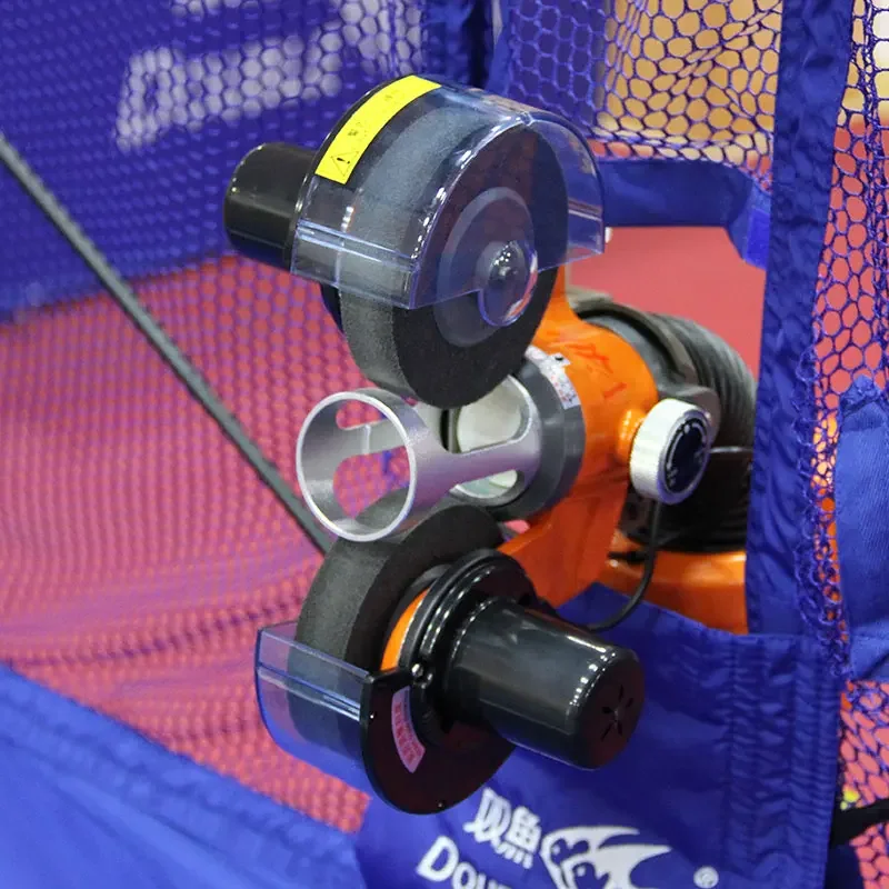 روبوت آلة تنس الطاولة متعدد الدوران من المصنع مباشرة، 9 أوضاع معدات تدريب بينج بونج