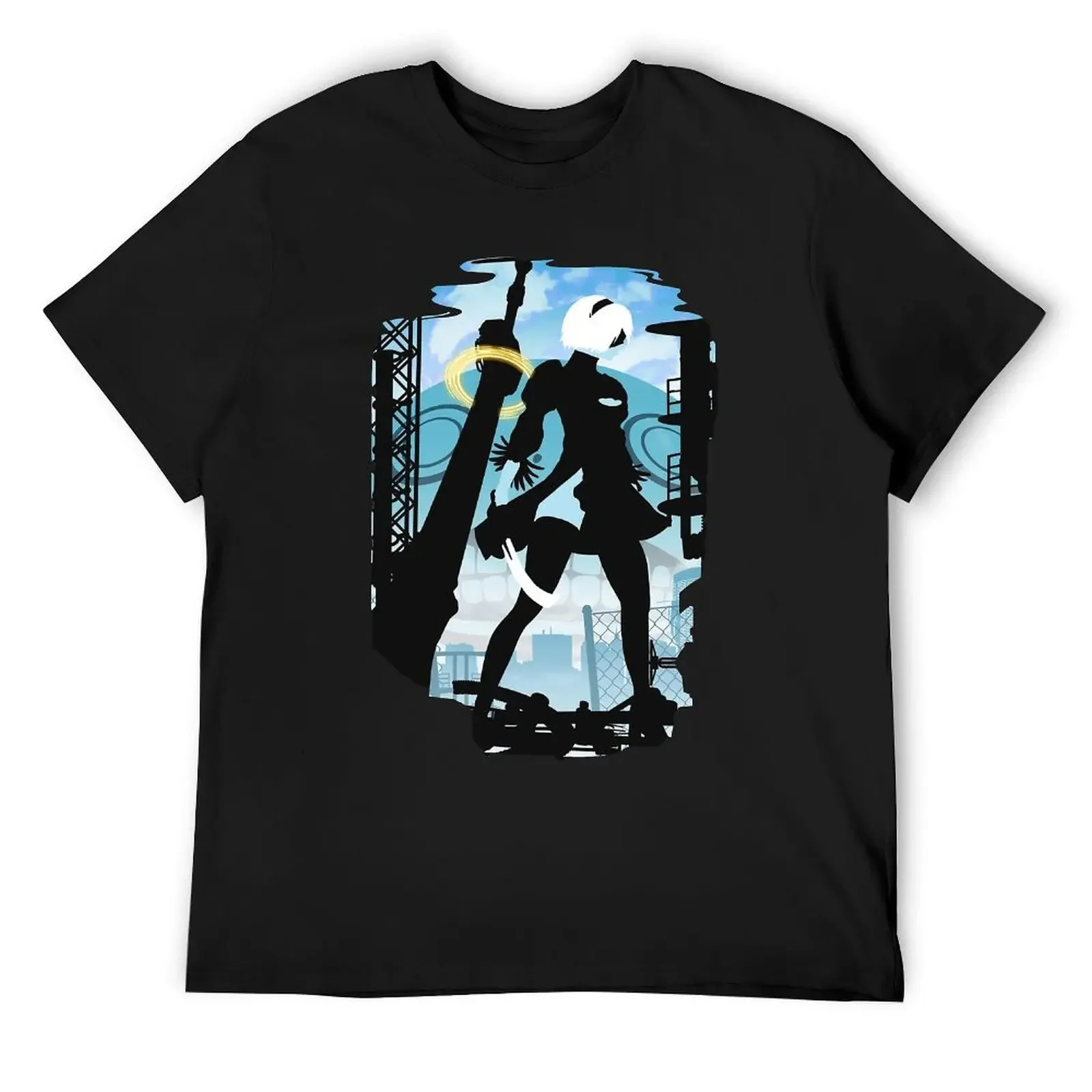 Camiseta Yorha Essential Loveymeey, camiseta gráfica de Humor de movimiento fresco, camiseta gráfica de viaje fresca, tallas de EE. UU., camisetas gráficas de anime para mí