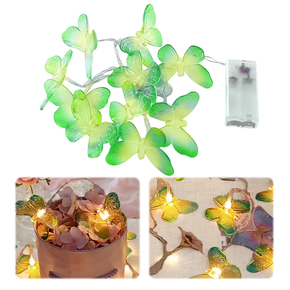 3m 20LED Butterfly String Lights Creative Butterfly Fairy Lights Butterfly Decorative Lights for Garden Wedding Party
