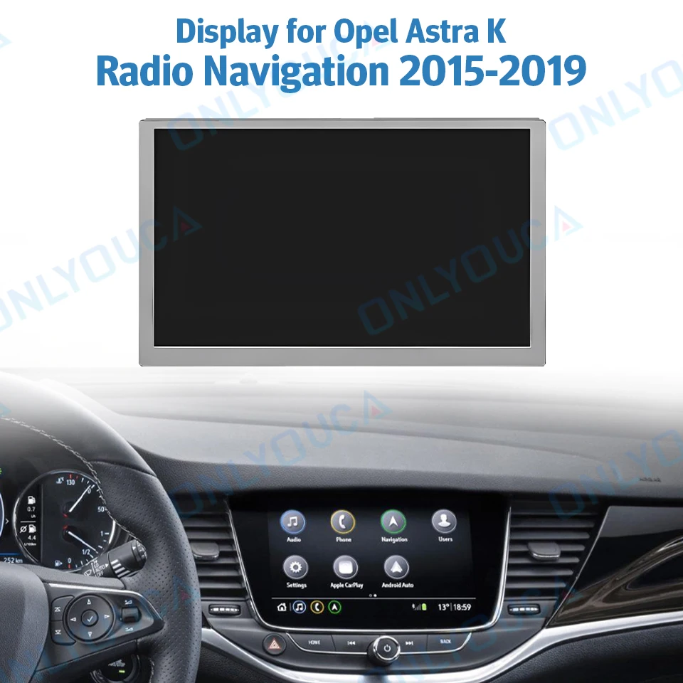 OEM 8 Inch For Opel Astra K Vauxhal LCD Display Touch Screen LQ080Y5DZ10 LQ080Y5DZ06 Car DVD GPS Navigation Replacement