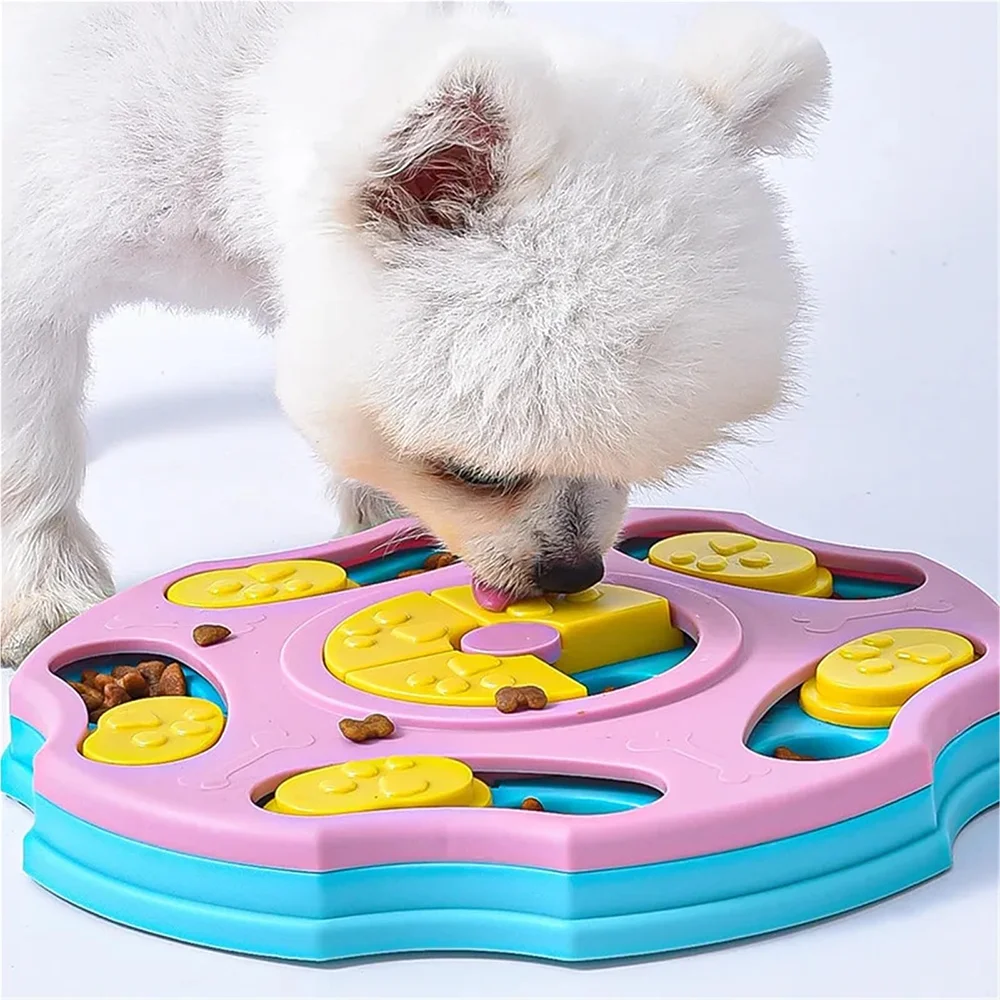 Jouets Puzzle pour chiens, mangeoire lente interactive, augmentation des chiots, distributeur de nourriture IQ, manger lentement, bol antidérapant, jeu d'entraînement pour animaux de compagnie, chat et chiens