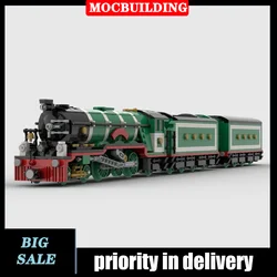 MOC City Train Locomotive Model Building Block Assembly Railway Transport Bus Collection Series Toy Gifts