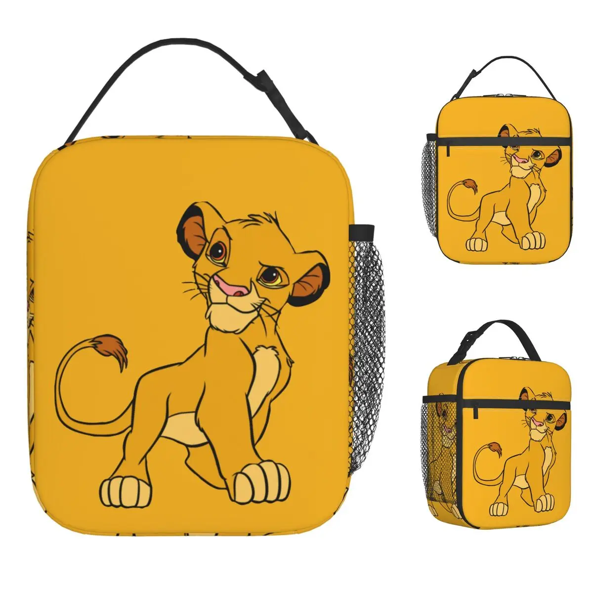 

Изолированная сумка для обеда Simba The Lion King, термосумка Контейнер для еды, портативный ланч-бокс, сумка для мужчин и женщин, офисный пикник