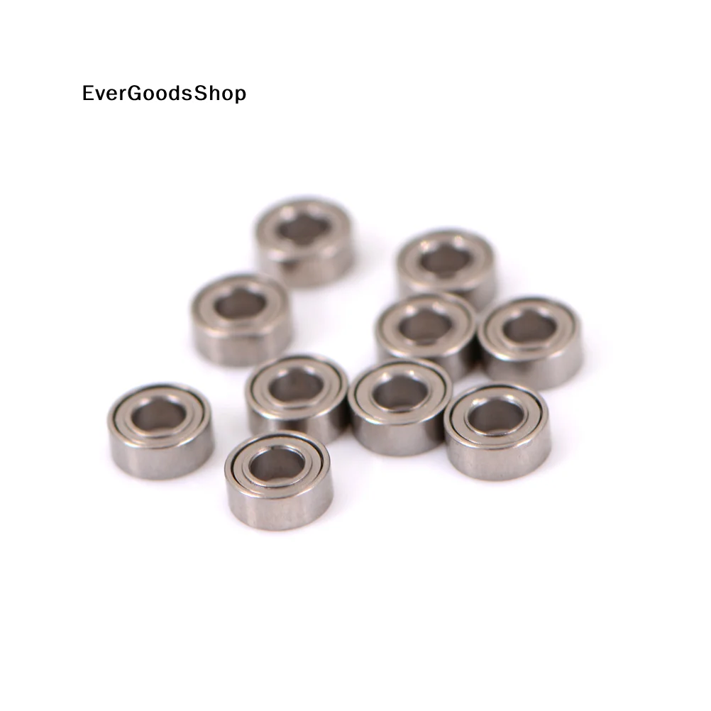 ✦ 10Pcs/lot High Speed Seat Miniature Model Bearing Steel Shafts MR63ZZ 3x6x2.5mm Mini Steel Roller Bearings