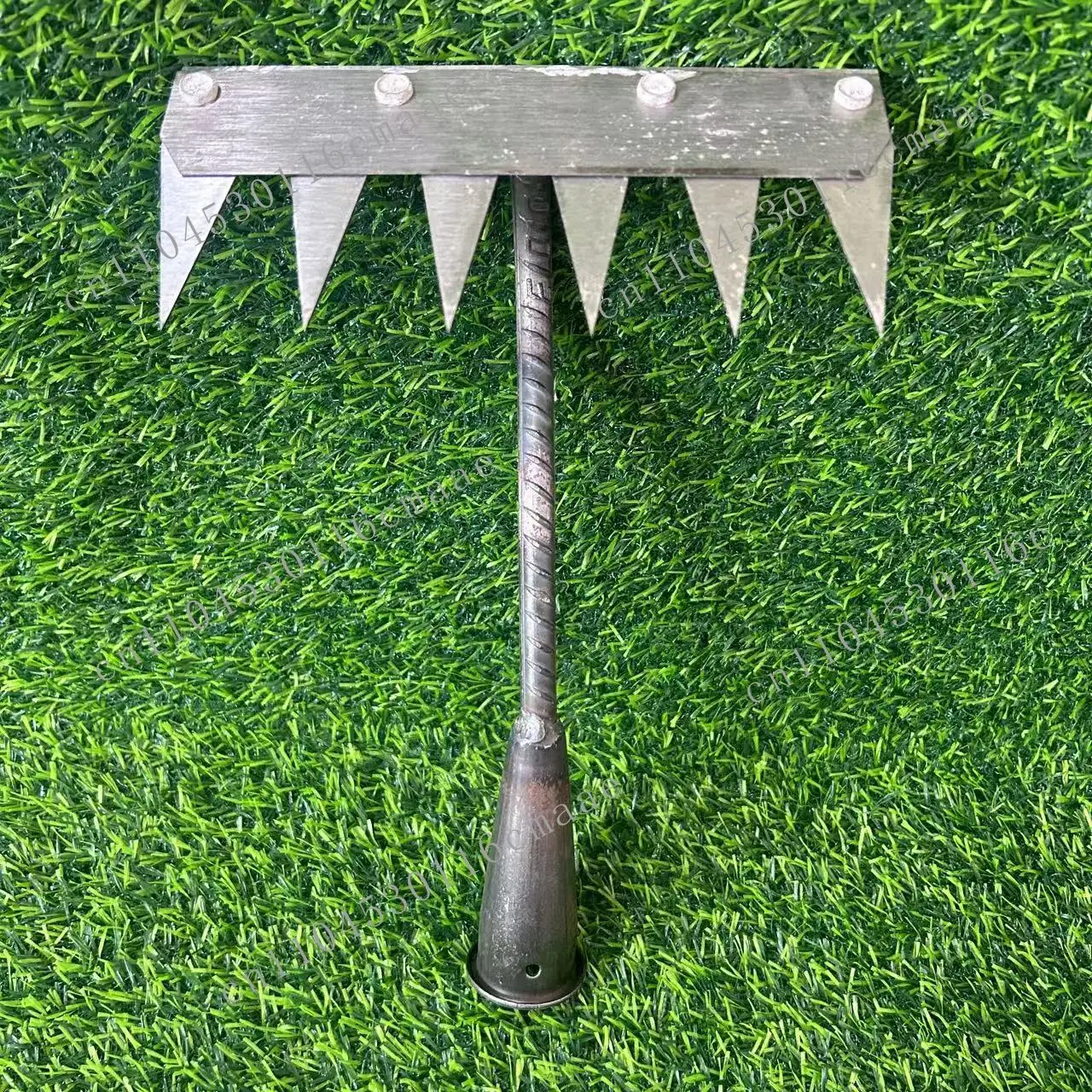 Suitable for garden weeding rake 5/6/7/8 tooth agricultural straw hoe multi-purpose loosen tool