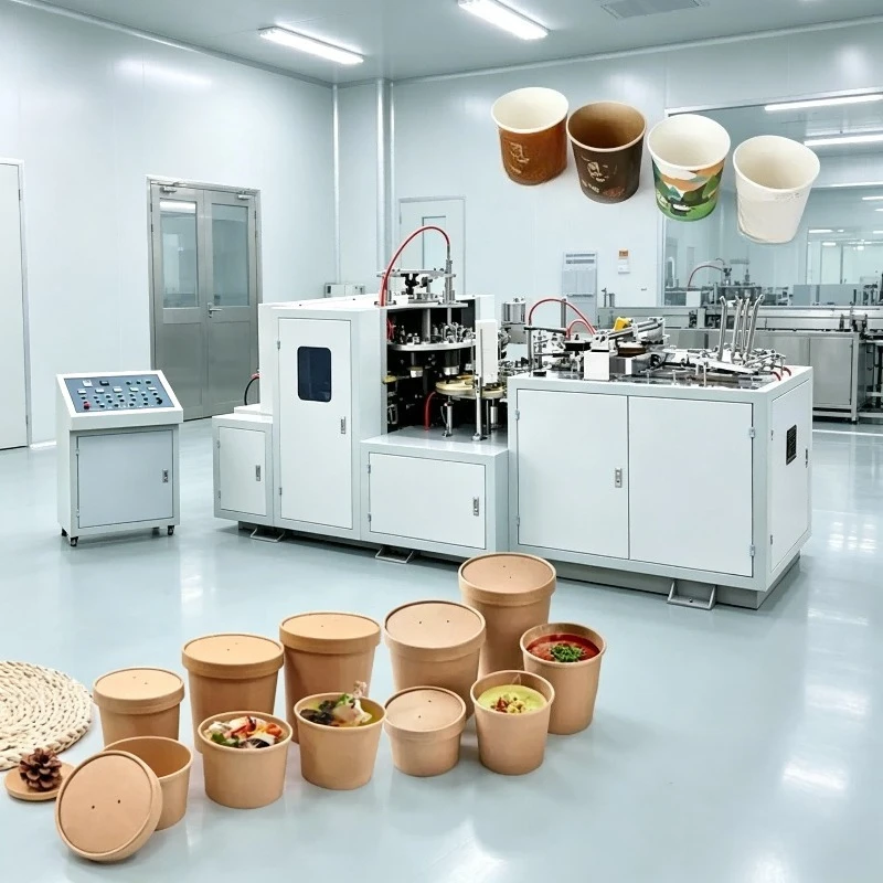 FOB Paper Cup Forming Machine Efficient Continuous Production Wear Resistant Forming Molds Uniform Cup Shaping Adjustable Sizes