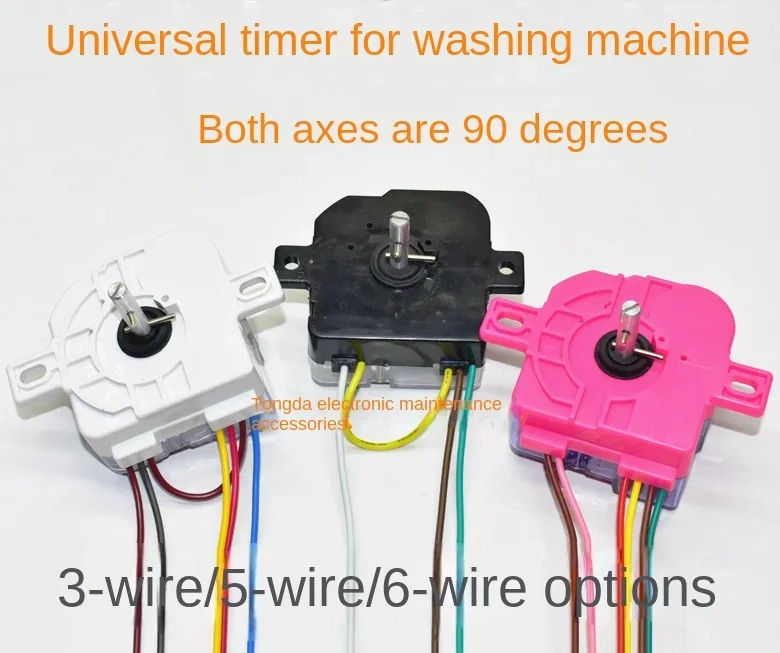 Double Tank Washing Machine Timer Universal 2/3/4/5/6 Line Washing Machine Accessories Washing Timer Switch