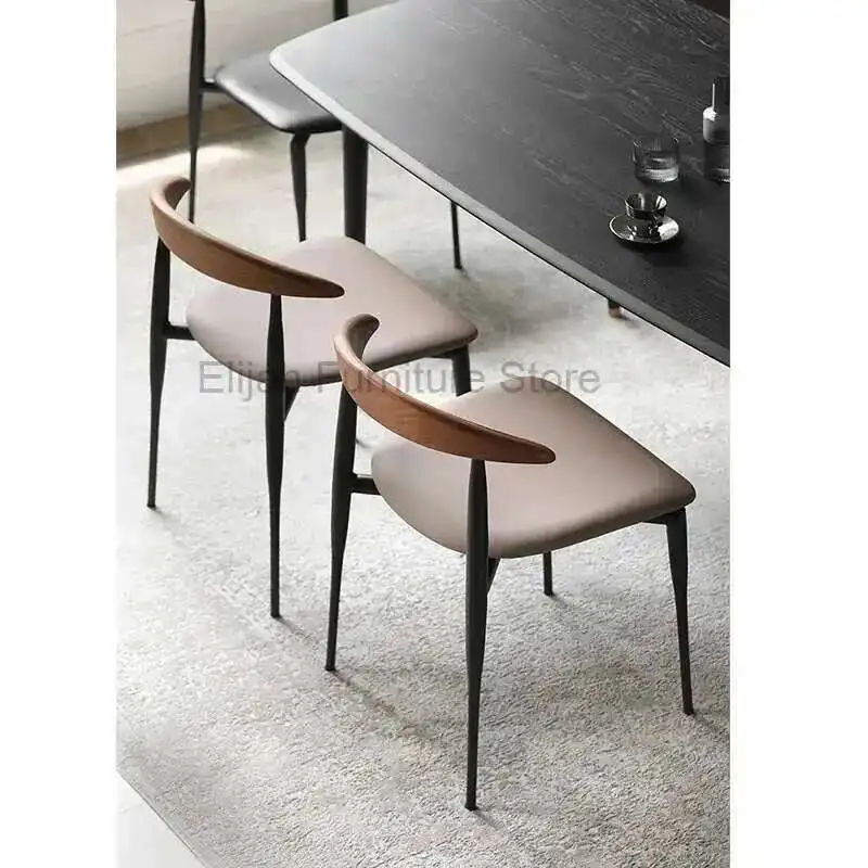 

Wooden Nordic Outdoor Dining Chairs Feature Balcony Banquet Dining Chairs Party Modern Sillas Comedor Home Furniture YQ50DC