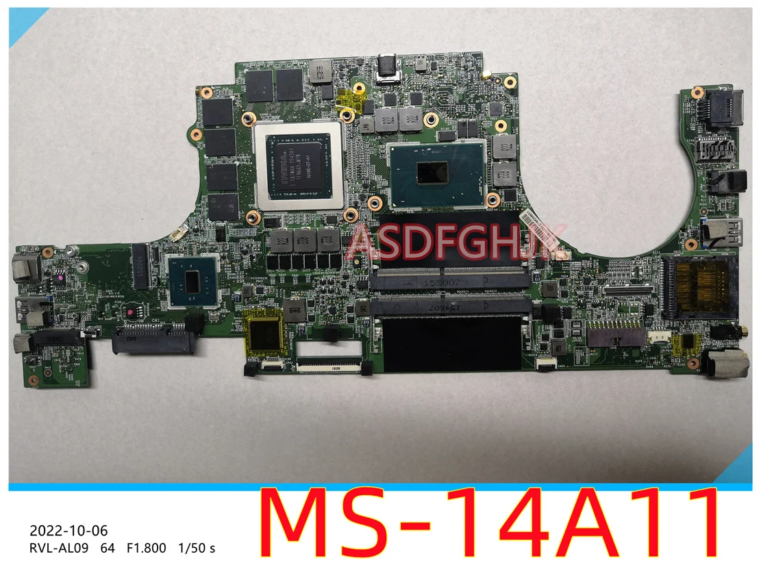 Genuine MS-14A11 For MSI MS-14A1 GS40 6QE Laptop Motherboard WITH I7-6700hq AND GTX970m TESE OK