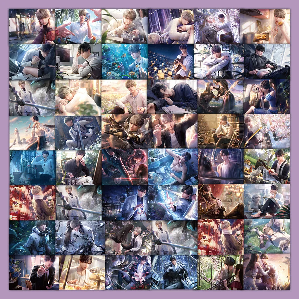 10/52PCS Love and Deep Sky Character Handsome B Game Decoration Waterproof Stickers Kids Toy