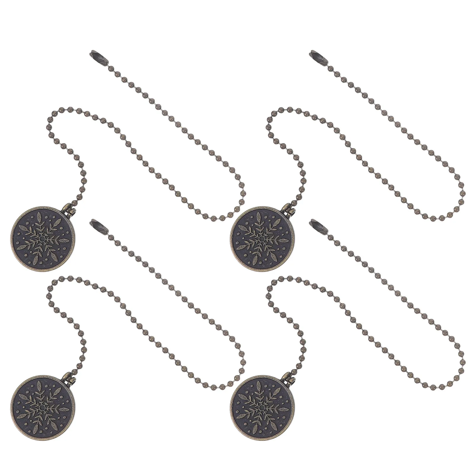 

2 пары удлинителей цепочек для потолочных вентиляторов, классические круглые декоративные цепочки-подвески для потолочных светильников, для спальни и гостиной