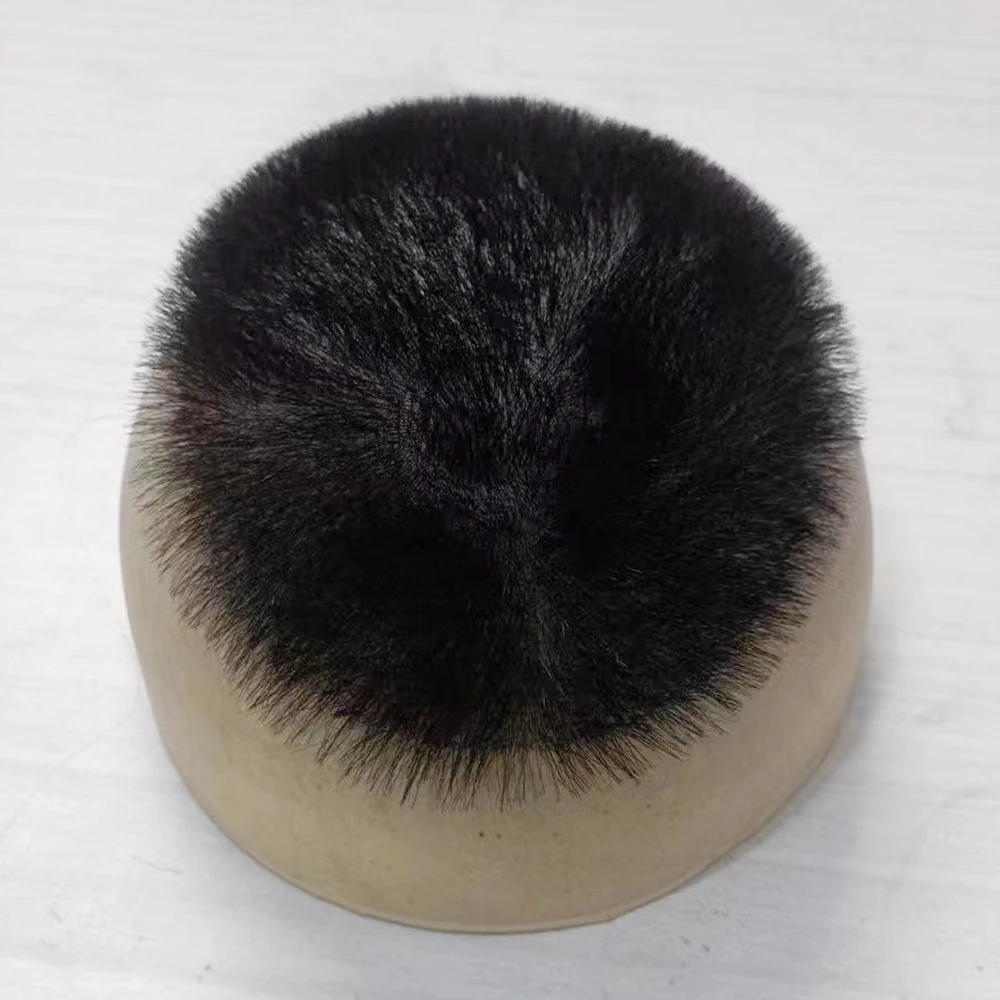 Men\'s Natural Hair Wig Short 1cm Hair Full Biological Scalp Prosthesis Human Hair Transparent Toupee Man Hair Replacement System