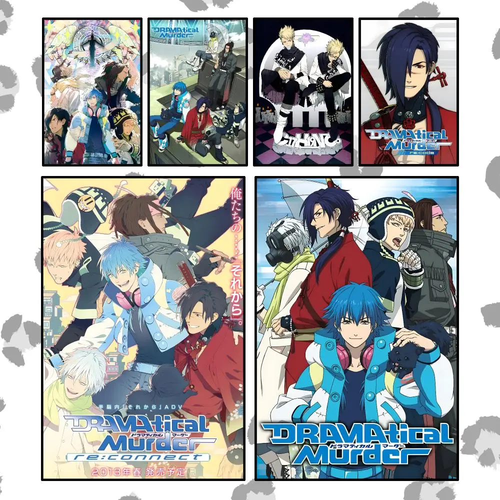 Game BL Drama Dramatical Murder Poster Wall Art Poster Waterproof PP Print Peel And Stick Removable Self Adhesive Home Decor