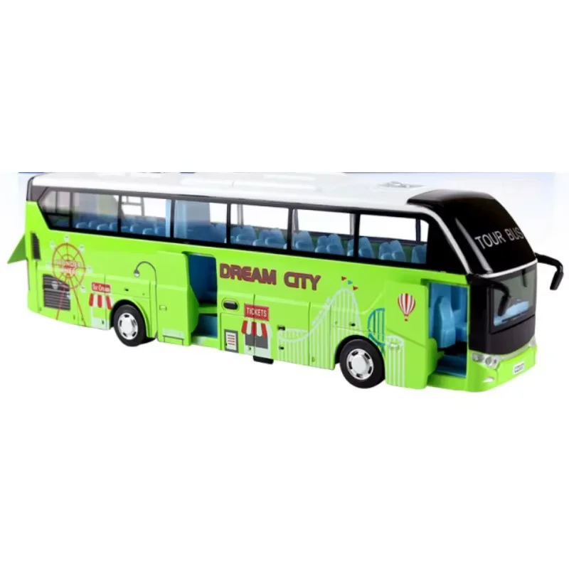 

School Bus Toys Cars Die Cast Plastic Little Cars City Bus With Sound And Light Up Friction Powered Cars Play Toys Gift For Kids