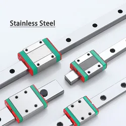 Stainless Steel MGN12 Linear Guide MGN7H MGN9H from100mm to 1000mm miniature linear guide rail slide carriage 3D Printer part