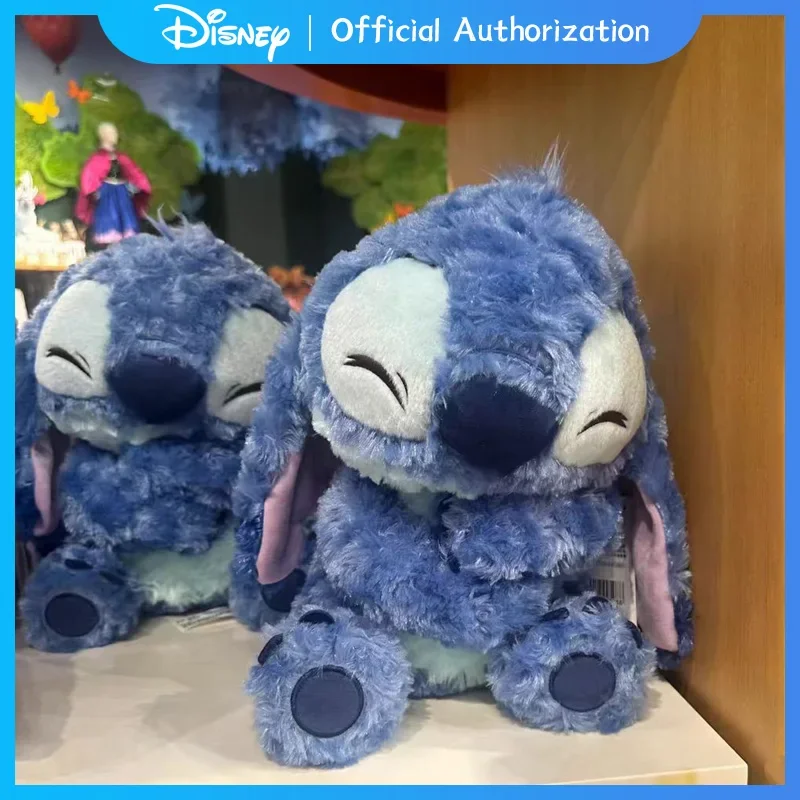 28CM New Disney Lilo & Stitch Curly Hair Plush Toy Cute Cartoon Bear Stuffed Doll Anime Pillow Souvenir Kawaii Birthday Gift