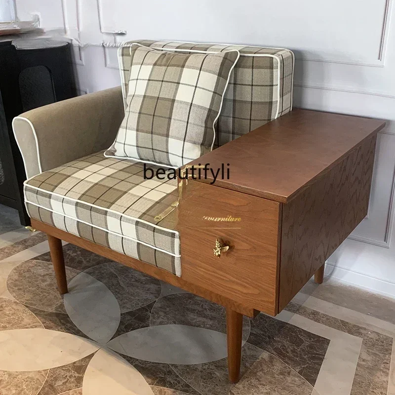 

Hospitality chair "retro sofa, table edge, multi-function seat, storage