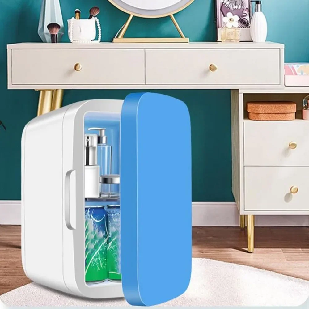 침실용 8리터 미니 냉장고, 사무실용 단일 도어 소형 냉장고, 칸막이가 있는 스킨케어 냉장고, 휴대용 온도 조절기