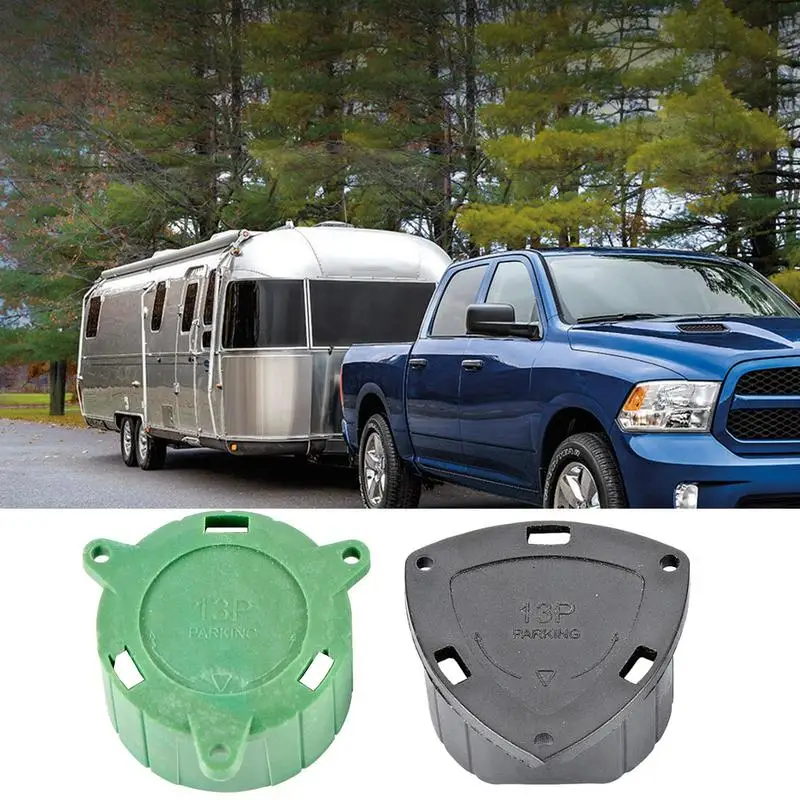 RV Plug Cover Plug Holder 13 Pin Trailer Plug Cover Trailer Connector Protector Trailer Harness Plug Protector for Adapter