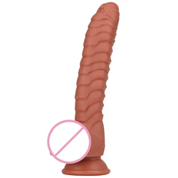 Realistic Huge Dinosaur Scales Dildo Soft Liquid Silicone Penis With Suction Cup Sex Toys For Woman Strapon Female Masturbation