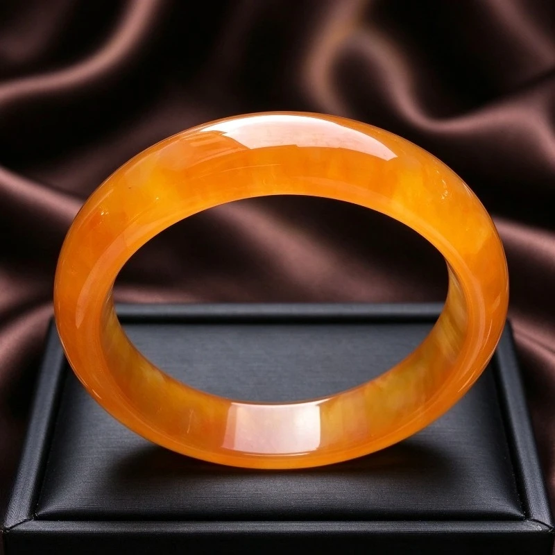 Exquisite Personalized Ice-through Orange Bracelet, Trendy and Versatile