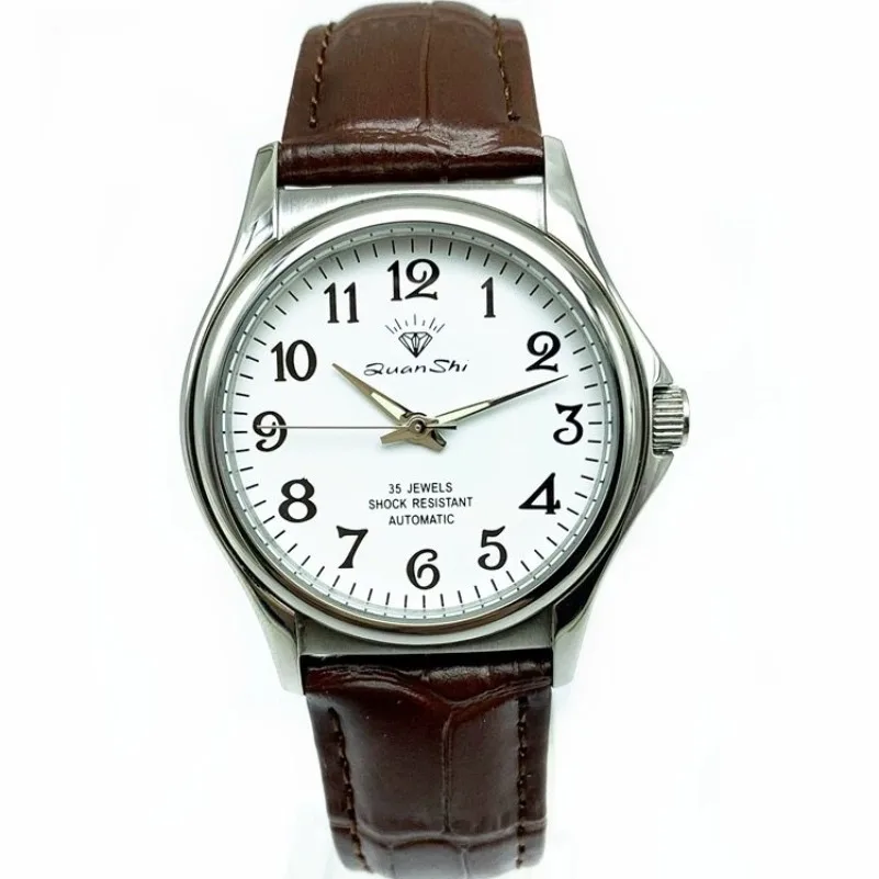 Automatic Mechanical Watch in The Elderly Watch Large Number Small Dial Old Retro Nostalgic Watch