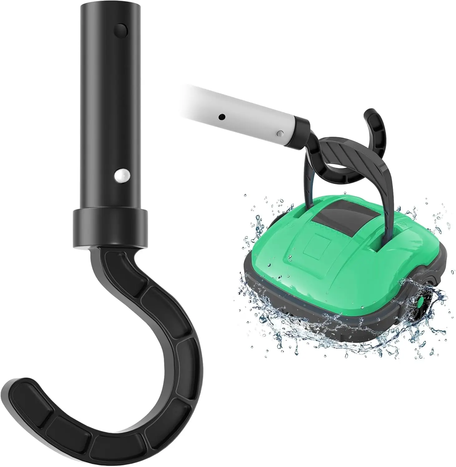 Acessórios para Robô Aspirador de Piscina, 1/2 Peças, Gancho Telescópico para Vácuo de Piscina