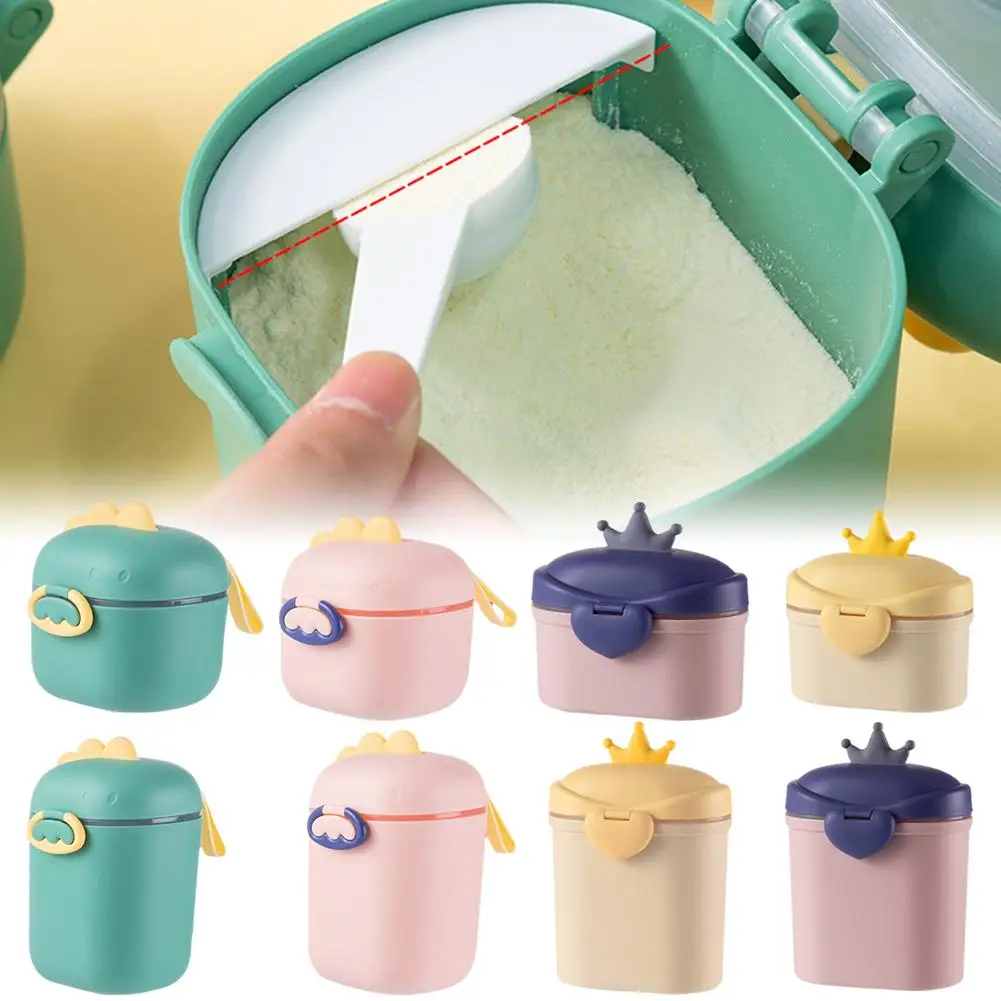 Portable Baby Food Storage Box Formula Dispenser Infant Toddler Milk Container Powder Cup Snacks Box R0C7